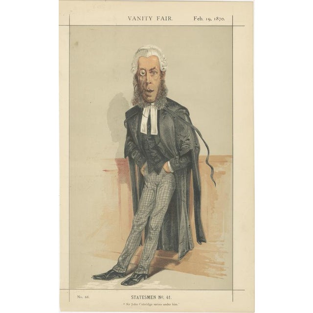 Vanity Fair Chromolithographs, 1870, Paper, Set of 3 For Sale - Image 6 of 9