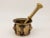 Antique Vintage Brass Mortar and Pestle For Sale - Image 9 of 9