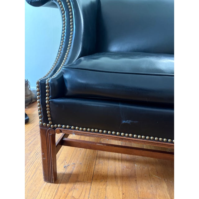 Black 1960s Hickory Furniture Company Couch For Sale - Image 8 of 8