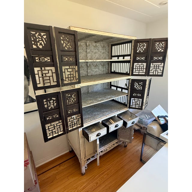 Early 19th Century Beautiful Asian Antique Reclaimed Cabinet From Abc Home, , Attributed For Sale - Image 5 of 7