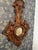 Gorgeous walnut mirror carved in the Black Forrest style. From the 19th century, possibly earlier, with original round...