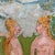 Wood Oil on Canvas Painting of Nude Bathers With Two Dogs - in Gilt Wood Frame For Sale - Image 7 of 11