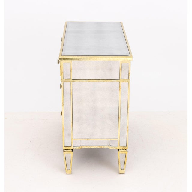 Wood Horchow "Amelie" Mirrored Silvered Wood Dresser For Sale - Image 7 of 8