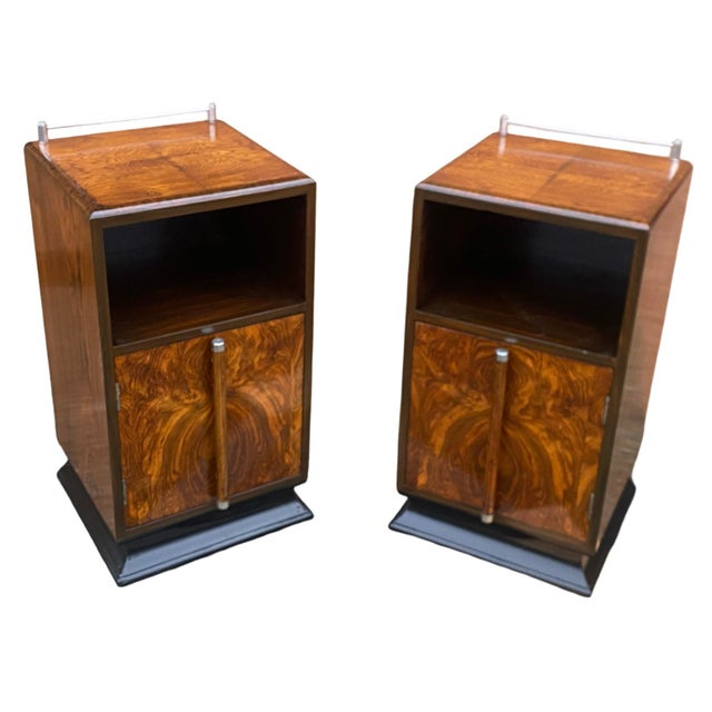 Art Deco Bedside Cabinets, 1930s, Set of 2 For Sale - Image 14 of 18