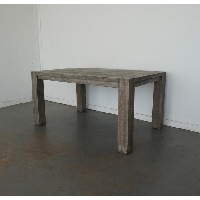 2010s Restoration Hardware Parsons Dining Table For Sale - Image 5 of 13