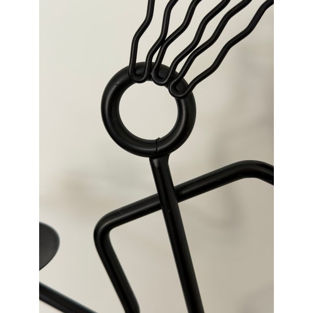 Mid-Century Modern Postmodern Memphis Style Figural Candelabra For Sale - Image 3 of 5