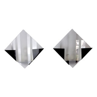 Rombo Sconces attributed to Miguel Milá, Spain, 1980s, Set of 2 For Sale