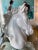 Vintage Plaster White Lacquered Modern Large Horse Head Statue For Sale - Image 4 of 12