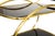 Black Hollywood Regency Brass Serving Trolley Cocktail Table For Sale - Image 8 of 17