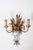 Hollywood Regency Wall Lamp with Ears of Wheat Crystal Gold and Silver Leaf from Maison Bagues, 1960s For Sale - Image 3 of 12