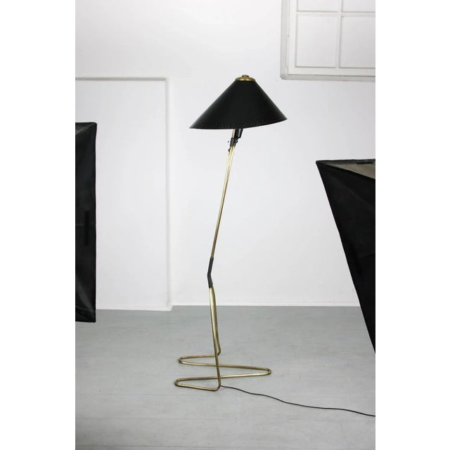 Vintage Brass Floor Lamp in the Style of Stilnovo For Sale - Image 14 of 18