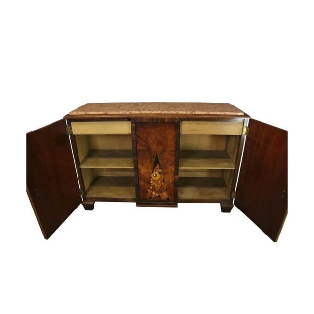 Art Deco 1930’s Art Deco Sideboard Credenza With Inlay For Sale - Image 3 of 10