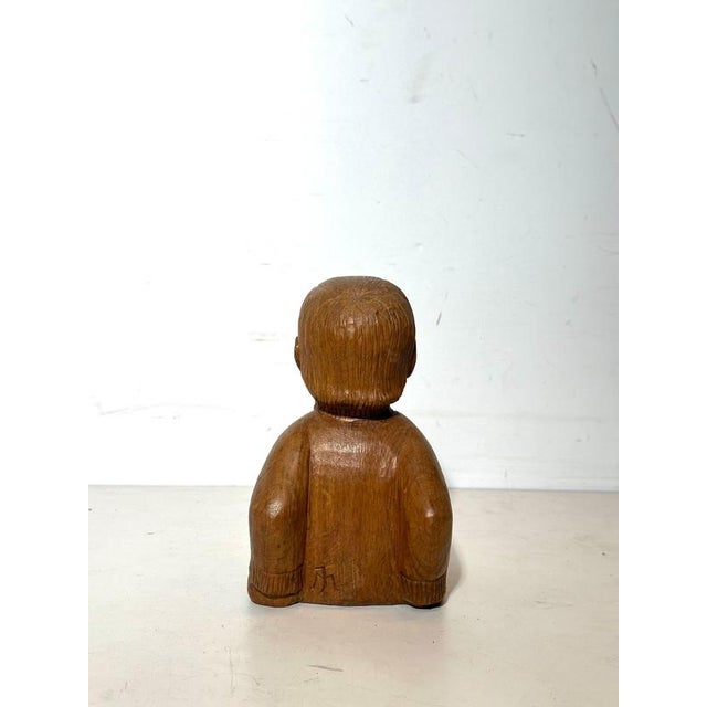 Carved Wooden Sculpture by Joris Minne For Sale - Image 3 of 5