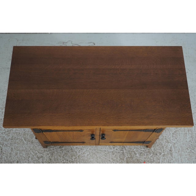 Stickley Arts & Crafts Oak Roycroft Server For Sale In Philadelphia - Image 6 of 18