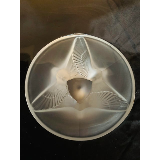 Transparent Mid 20th Century Sasaki Crystal "Wings" Centerpiece/Compote Bowl For Sale - Image 8 of 12