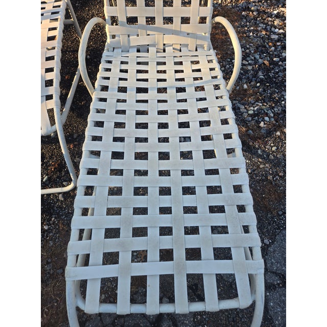 Metal Late 20th Century Brown Jordan Patio Chaise Lounge Chairs, 3 Pieces For Sale - Image 7 of 9