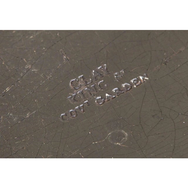 Ebony 19th Century Regency Black and Gilt Papier Mache Lacquer Tray Table For Sale - Image 8 of 9