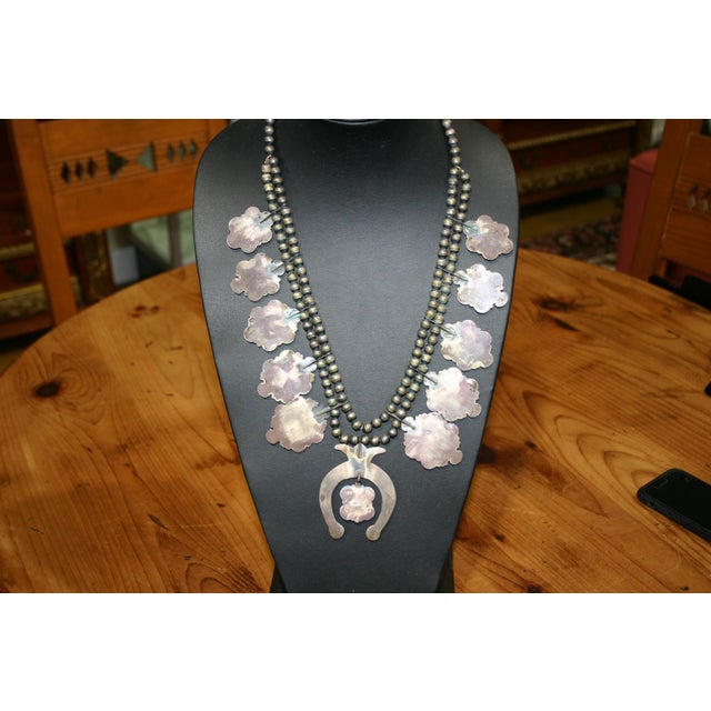An early piece of Kirk Smith's work and it is/was rare to find a squash style necklace by him. This is signed with his...