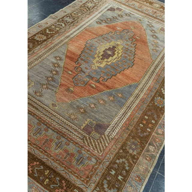 Brown Turkish Vintage Rug 5' x 8'11" #20595 For Sale - Image 8 of 8