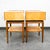 Mid Century Modern Nightstands Side Table Birch Walnut Drawer Italian End Set 2 For Sale - Image 4 of 12