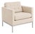 Vintage Florence Knoll Relaxed Lounge Chair Neutral Ivory For Sale