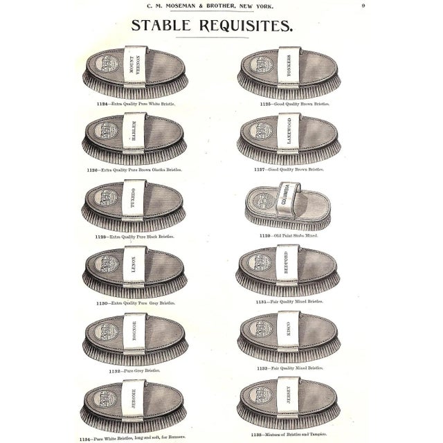 "Mosemans': Illustrated Guide for Purchasers of Horse Furnishing Goods" 1895 Moseman, c.m. For Sale - Image 14 of 18
