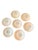 Aqua Vintage Adams Calyx Ware Metz English Ironstone Berry Bowls, Set of 7 For Sale - Image 8 of 18