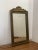 Mid-Century Modern 1920s Antique Arched Sculpted Wood Frame Mirror With Floral Etching. For Sale - Image 3 of 7