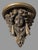 Art Nouveau Pair of Figural Cast Resin Hanging Wall Shelves With Winged Cupid Angel Heads For Sale - Image 3 of 9