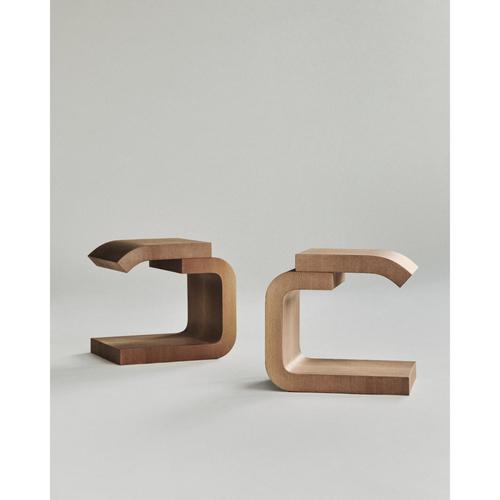 Platane Modular Side Table in Plane Tree Wood by Mono Editions For Sale - Image 4 of 5