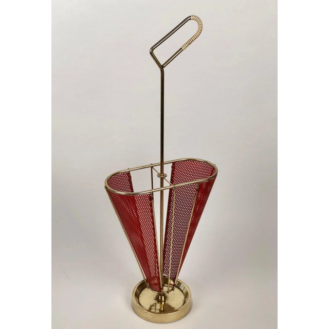 Metal Umbrella Stand by Mathieu Mategot, Paris, France, 1950s For Sale - Image 7 of 12