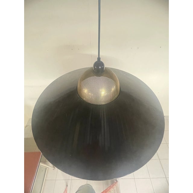 Pendant in Brass and Enameled Metal, 1970s For Sale - Image 3 of 16