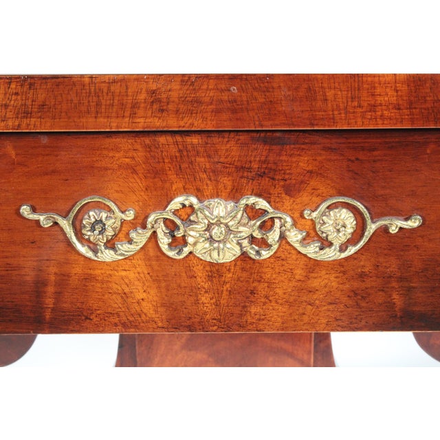 Russian Neo Classical Mahogany and Gilt Decorated Writing / Sofa Table For Sale - Image 10 of 11