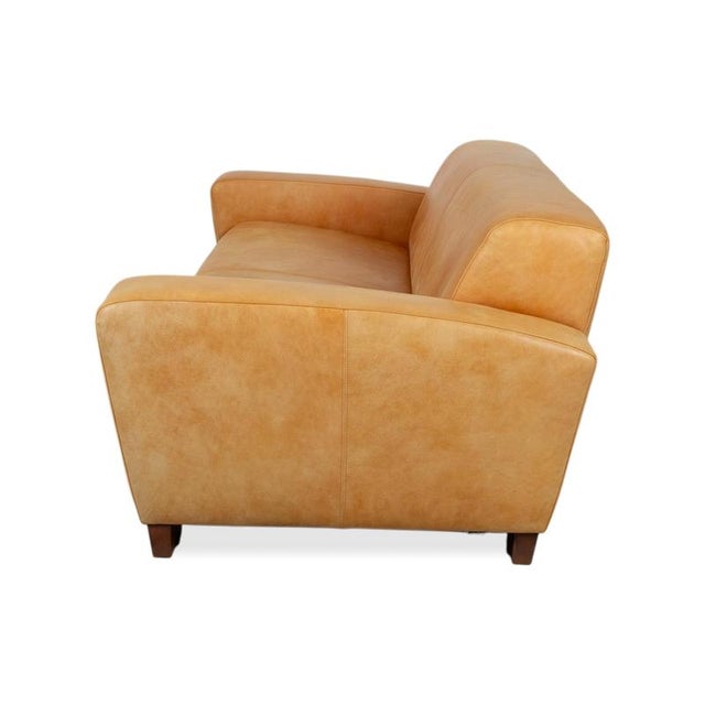 Cognac Leather 3-Seater Sofa from Machalke For Sale - Image 12 of 13