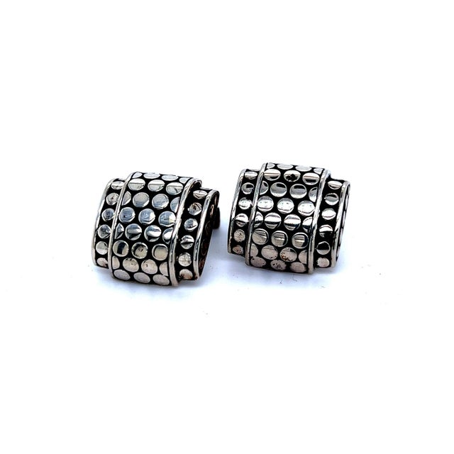 Late 20th Century John Hardy Estate Mens Dot Cufflinks Sterling Silver, A Pair For Sale In New York - Image 6 of 8
