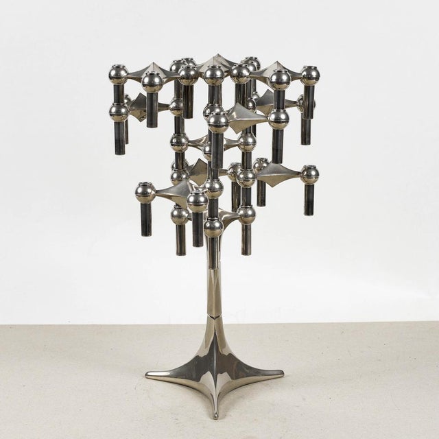 Silver Orion Modular Candelabra by Fritz Nagel for BMF For Sale - Image 8 of 9