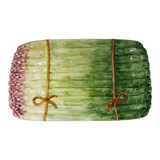 Late 20th Century Olfaire Portugal Asparagus Serving Tray For Sale