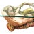Mid-Century Sculptural Gold Nude Mermaid & Dolphin Coffee Table W/ Glass Top For Sale In Los Angeles - Image 6 of 11