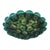 Mid-Century Modern Deep Teal Venetian Glass Flush Mount by Carlo Nason, Murano, Italy For Sale - Image 3 of 9