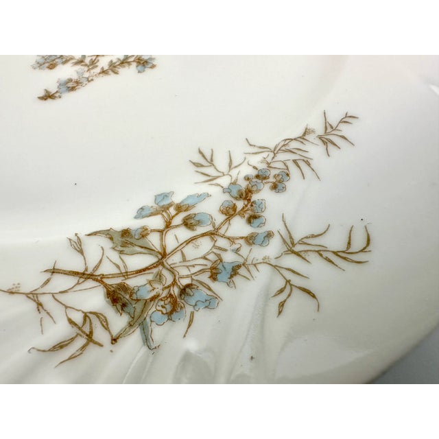 1940s Vintage Jean Pouyat Limoges Dinner Plates- Set of 5 For Sale In Little Rock - Image 6 of 12