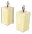 Faux Parchment Goatskin Table Lamps - a Pair For Sale