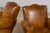 1920s French Art Deco Scalloped Back Club Chairs in Caramel Leather – A Pair For Sale - Image 17 of 18