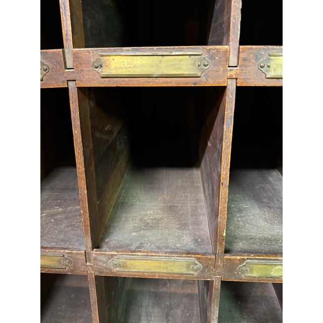 Early 20th Century American Monumental Angled Apothecary Style Cabinet / Display Unit - 85” For Sale In Chicago - Image 6 of 11