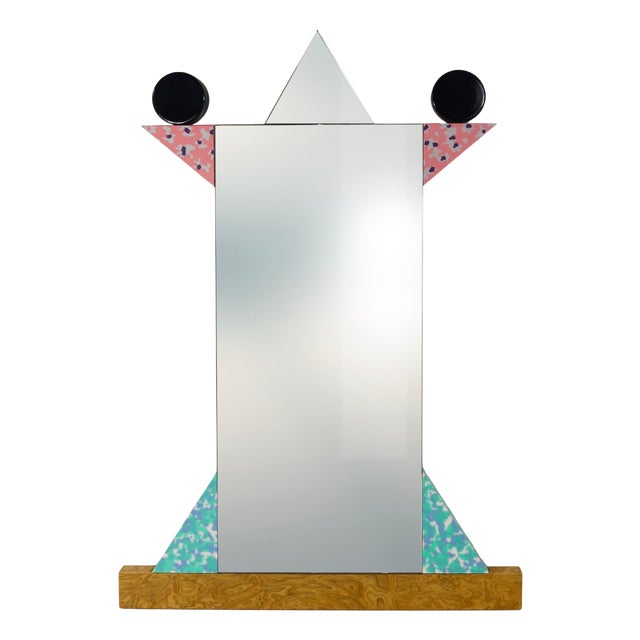 Vintage Italian Wall Mirror by Ettore Sottsass, 1984 For Sale