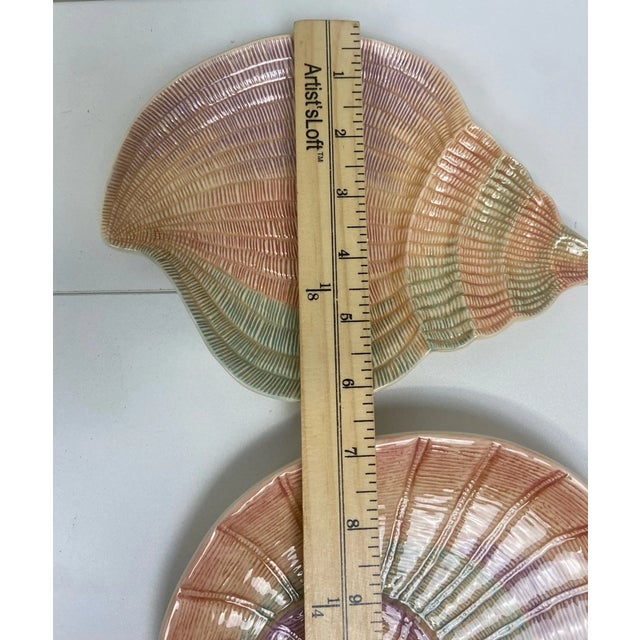 Vintage MCM Fitz and Floyd Omnibus Sea Shells Nautical Appetizer Salad Plates-Set of 4 For Sale In Phoenix - Image 6 of 6