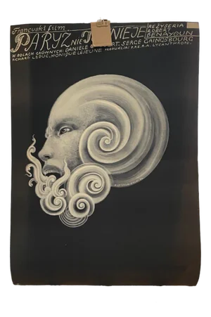 Francis A. B. Bilberstein-Starowieyski, Paris Does Not Exist, 1969, Original Exhibition Poster