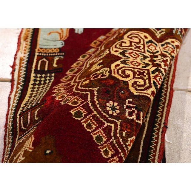 Vintage Persian Shiraz Rug, 02'00 X 02'02 For Sale In Dallas - Image 6 of 10