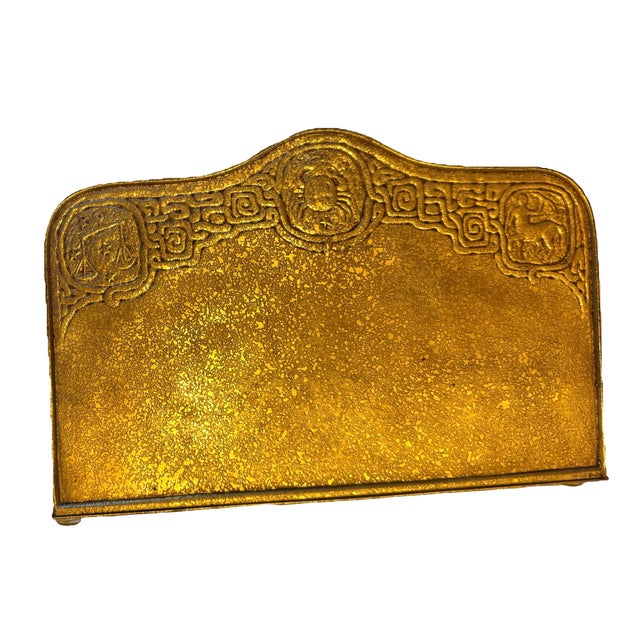 Early 1900s Tiffany Studios New York Gilt Bronze Letter Holder For Sale - Image 10 of 12