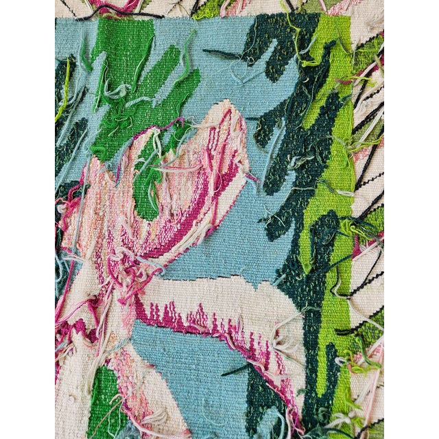 Orchard in the Forrest - Hand Woven Contemporty Tapestry For Sale In Philadelphia - Image 6 of 7