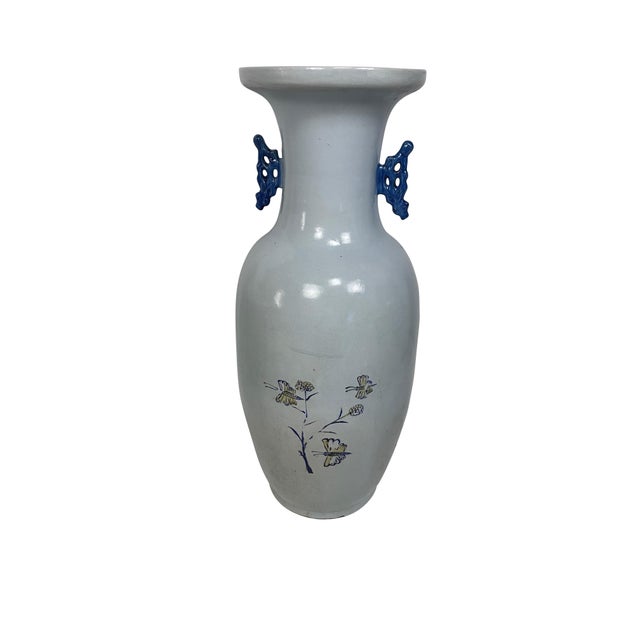 1900 - 1909 Chinese Blue and White Porcelain Collection of Five Vases - Set of 5 For Sale - Image 5 of 13
